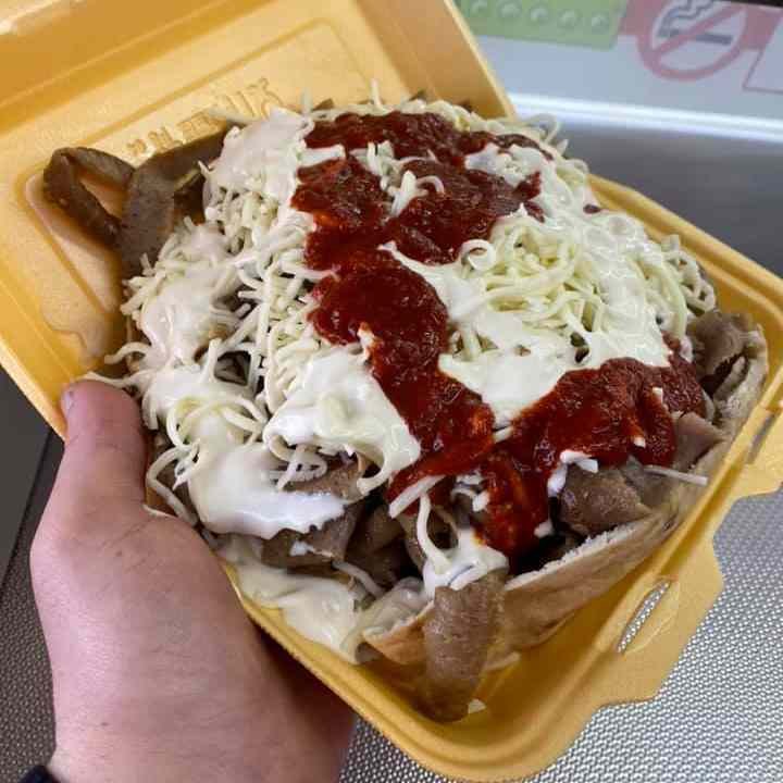 KEBABS TASTY KEBABS FILLED WITH THE TOPPINGS OF YOUR CHOICE